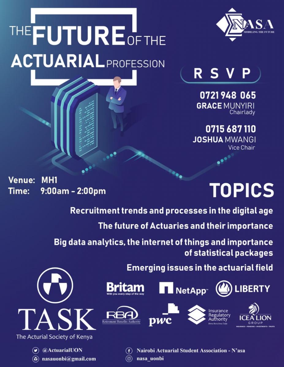 The Future Of Actuarial Profession Conference | DEPARTMENT OF MATHEMATICS